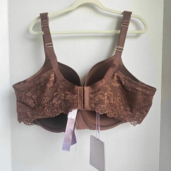 Savage X Fenty, Women's Curvy Microfiber & Lace Balconette-Brown. Size:40DD. NWT - Picture 3 of 16